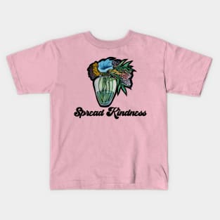 Spread Kindness Flower Vase Kids T-Shirt